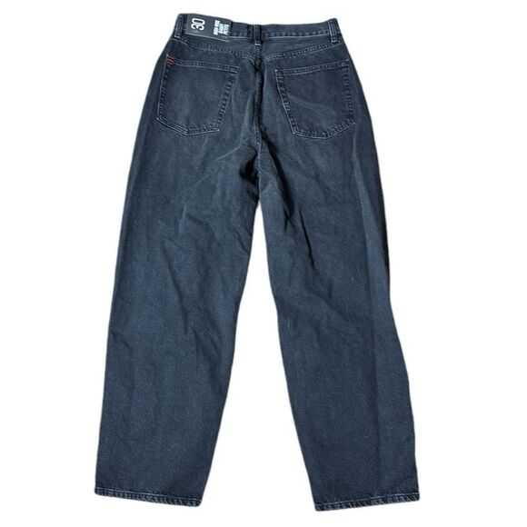 BDG urban outfitters high rise baggy petite washed black destroyed new 30 - Picture 8 of 10